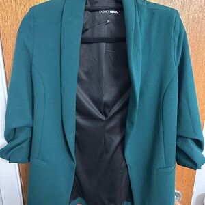 Emerald green blazer